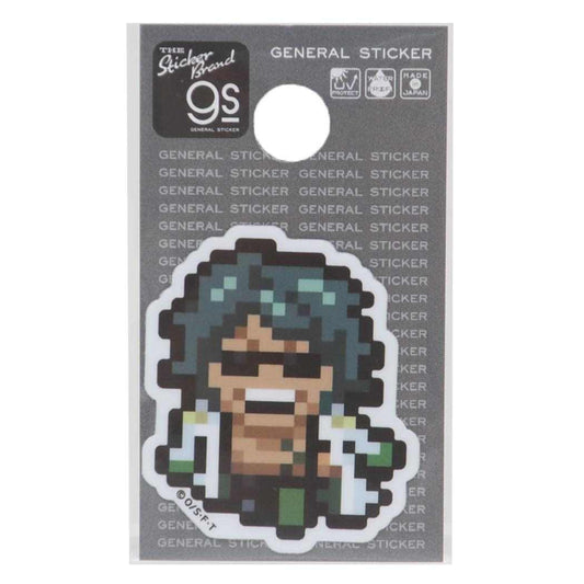 ダイカットミニステッカー ビニールシール ワンピース ピクセル Sサイズ 緑牛 少年ジャンプ ゼネラルステッカー 耐水耐光 デコステッカー アニメメール便可