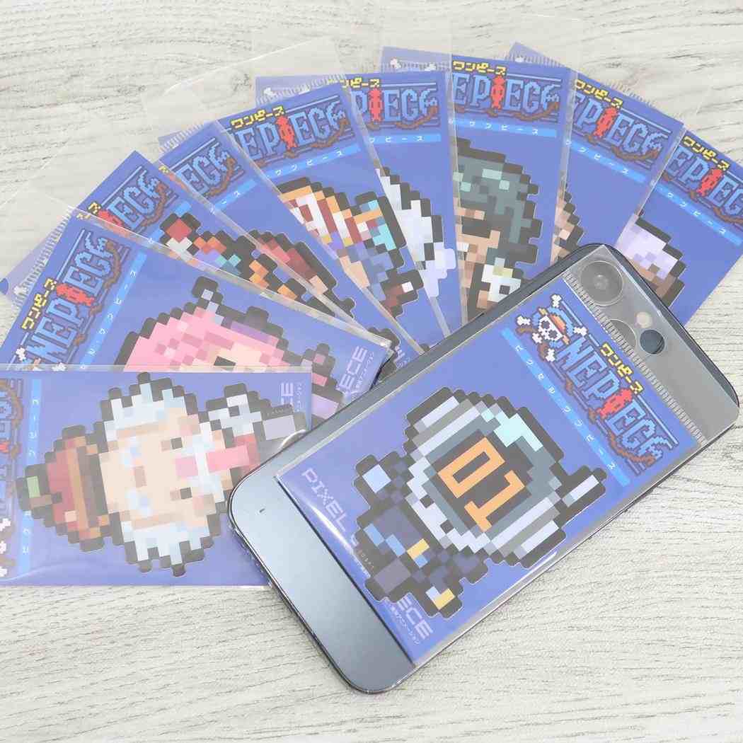 ビニールステッカー ダイカットシール ワンピース ピクセル シャンクス エッグヘッドver 少年ジャンプ ゼネラルステッカー デコステッカー 耐水耐光 アニメメール便可