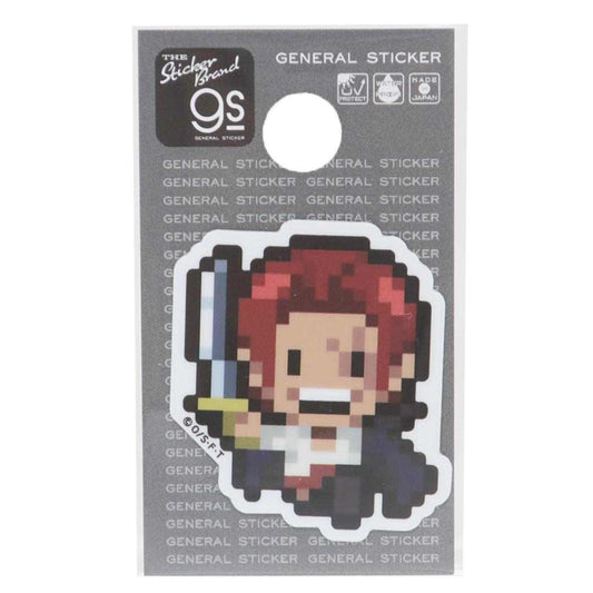 ダイカットミニステッカー ビニールシール ワンピース ピクセル Sサイズ シャンクス エッグヘッドver 少年ジャンプ ゼネラルステッカー 耐水耐光 デコステッカー アニメメール便可
