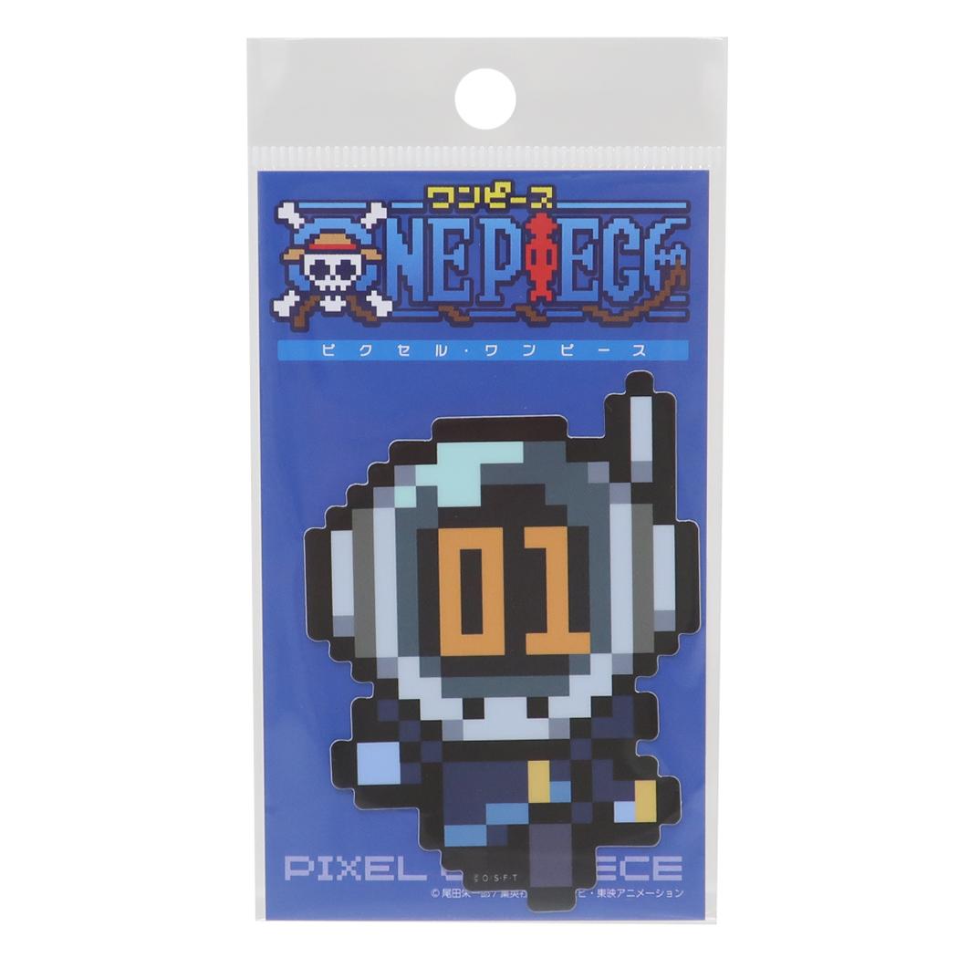 ワンピース ダイカットシール ビニールステッカー ピクセル シャカ 少年ジャンプ ゼネラルステッカー デコステッカー 耐水耐光 アニメキャラクター グッズ メール便可 シネマコレクション
