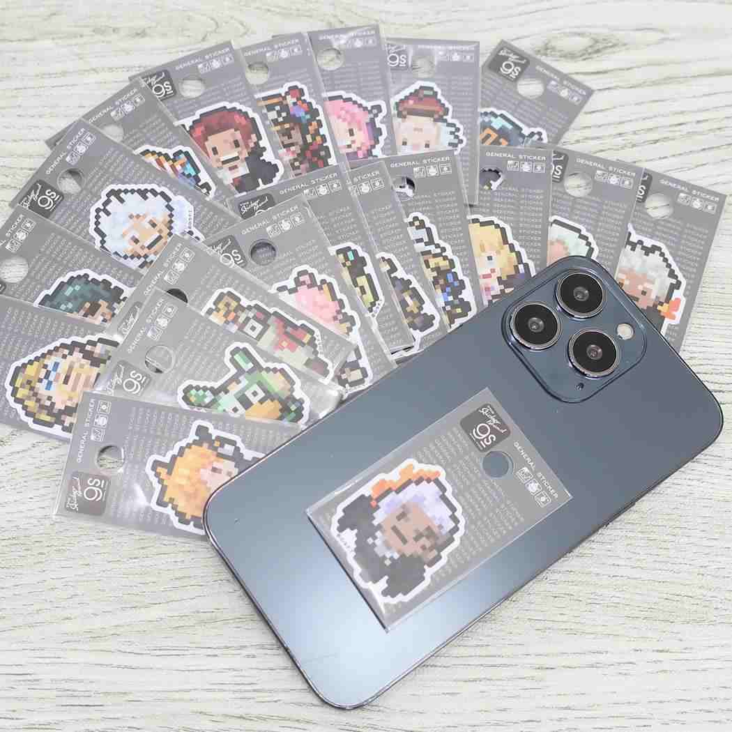 ダイカットミニステッカー ビニールシール ワンピース ピクセル Sサイズ S-スネーク 少年ジャンプ ゼネラルステッカー 耐水耐光 デコステッカー アニメメール便可