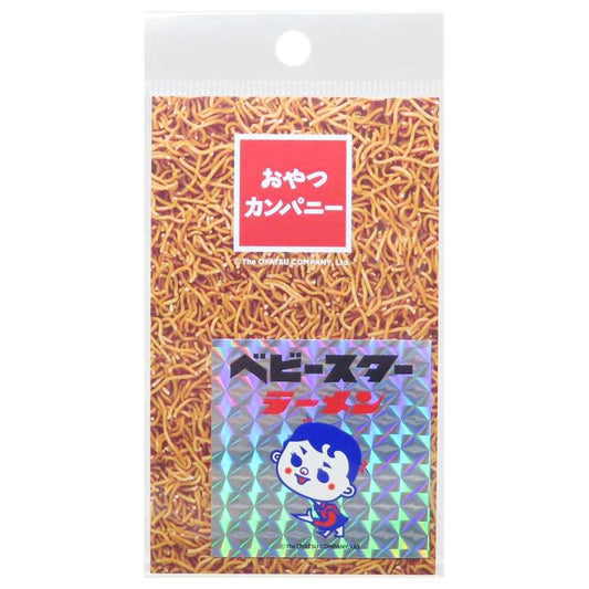 キラキラシール ステッカー おやつカンパニー ベビースターラーメン 初代お菓子パッケージ ゼネラルステッカー デコステッカー メール便可