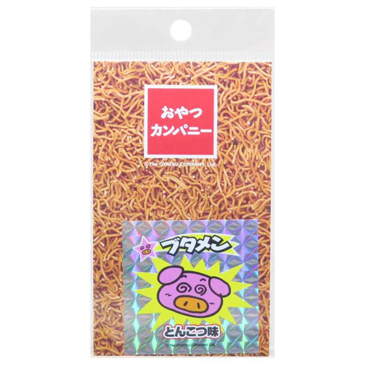 キラキラシール ステッカー おやつカンパニー ブタメン とんこつ味 お菓子パッケージ ゼネラルステッカー デコステッカー メール便可