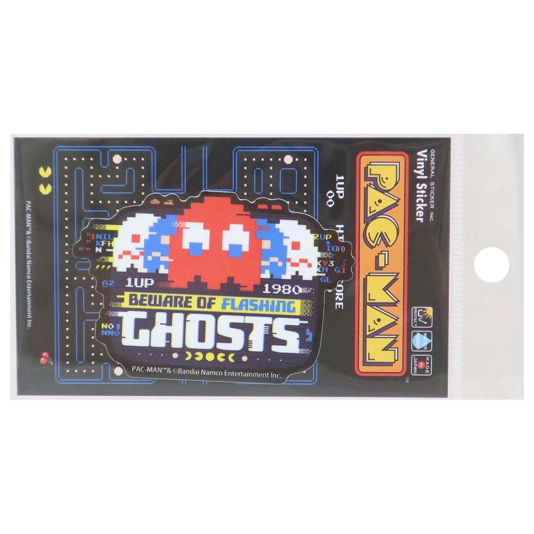 ビニールステッカー ダイカットシール パックマン GHOSTS ゼネラルステッカー 耐水耐光 デコステッカー ゲームメール便可
