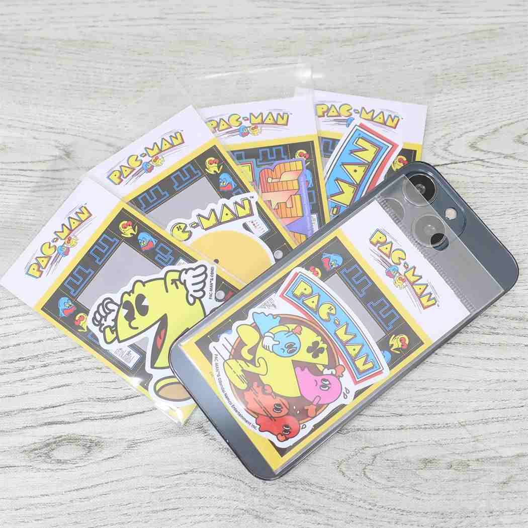 ビニールステッカー ダイカットシール パックマン レトロ ロゴ ゼネラルステッカー 耐水耐光 デコステッカー ゲームメール便可