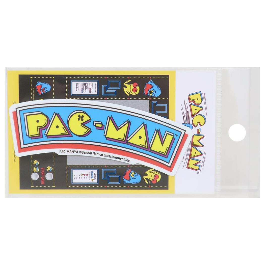 ビニールステッカー ダイカットシール パックマン レトロ ロゴ ゼネラルステッカー 耐水耐光 デコステッカー ゲームメール便可