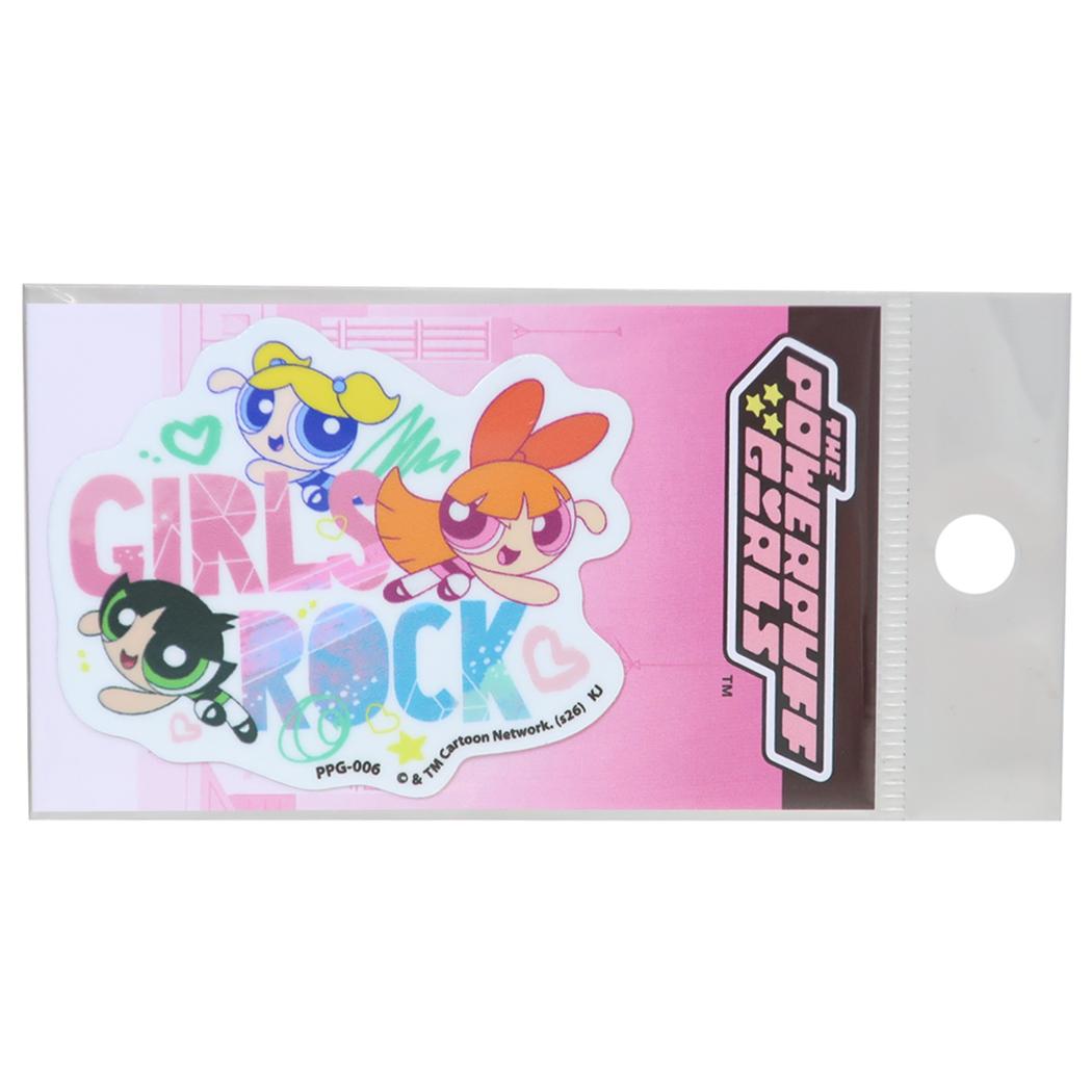 パワーパフガールズ ビニールシール ダイカットミニステッカー GIRLS ROCK ゼネラルステッカー