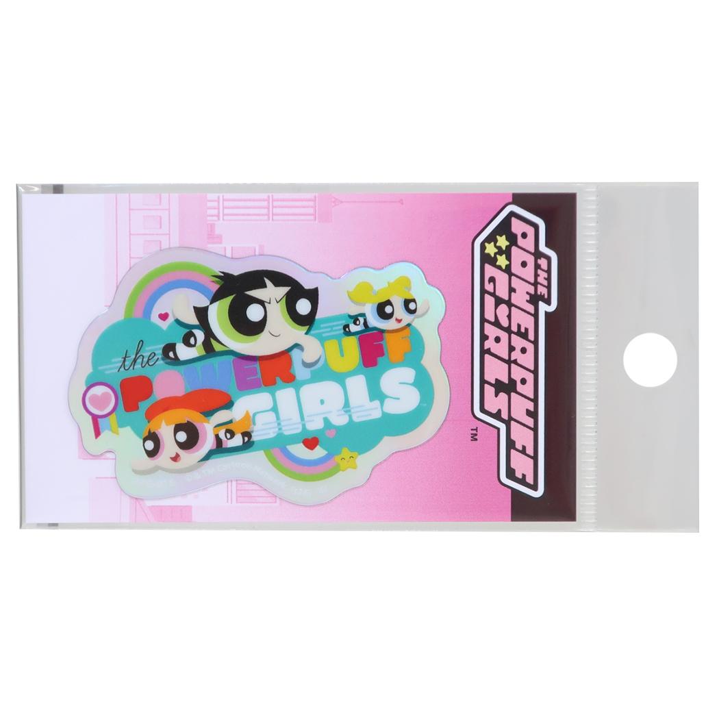 パワーパフガールズ ダイカットシール ホログラムミニステッカー レインボー ゼネラルステッカー