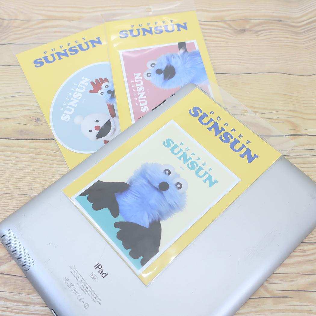 ビッグサイズステッカー ビッグシール パペットスンスン スンスン PUPPET SUNSUN ゼネラルステッカー 耐水耐光 デコステッカー メール便可