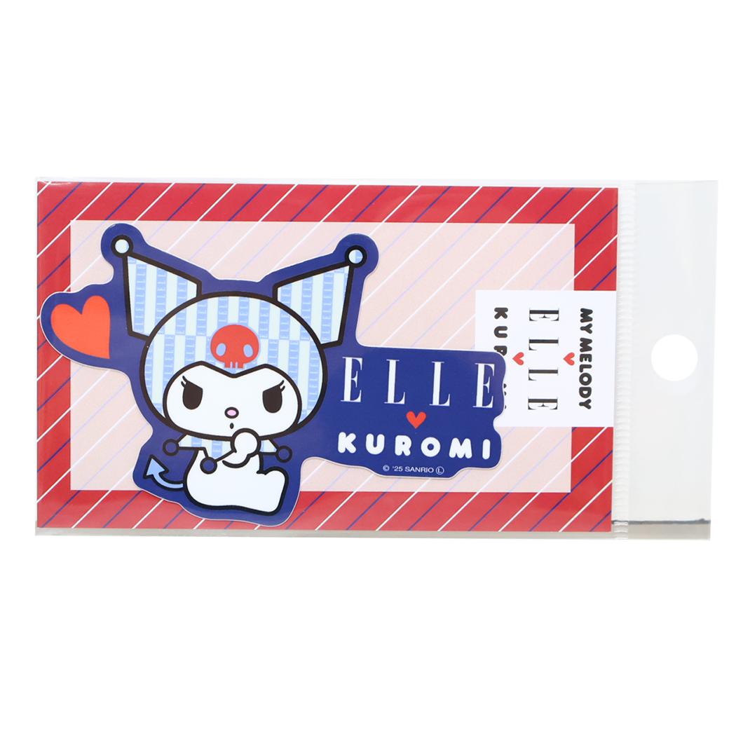 ELLExマイメロディ＆クロミ ダイカットシール ダイカットステッカー クロミ サンリオ ゼネラルステッカー デコシール 耐水耐光 キャラクター グッズ メール便可 シネマコレクション