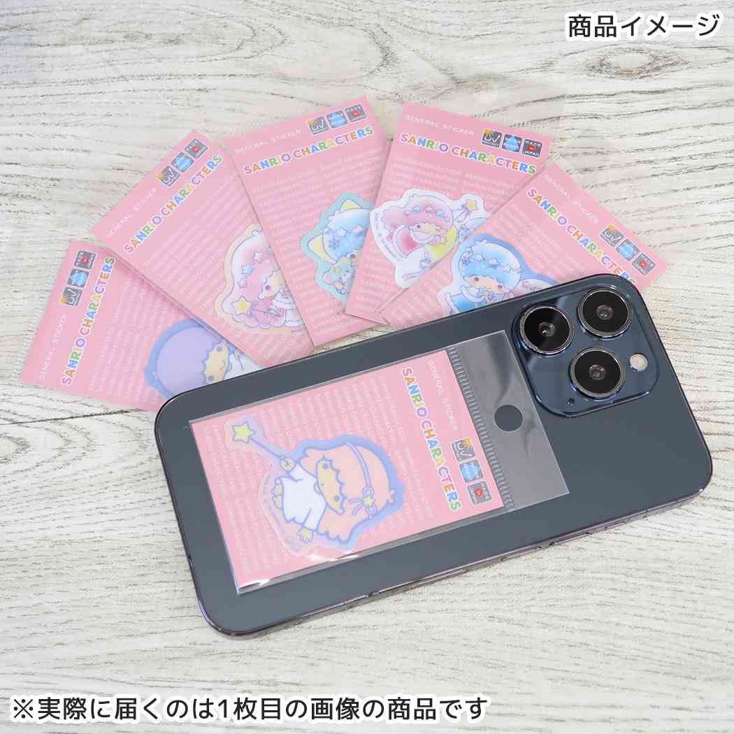 リトルツインスターズ ビニールシール グリッターミニステッカー キキ01 サンリオ ゼネラルステッカー