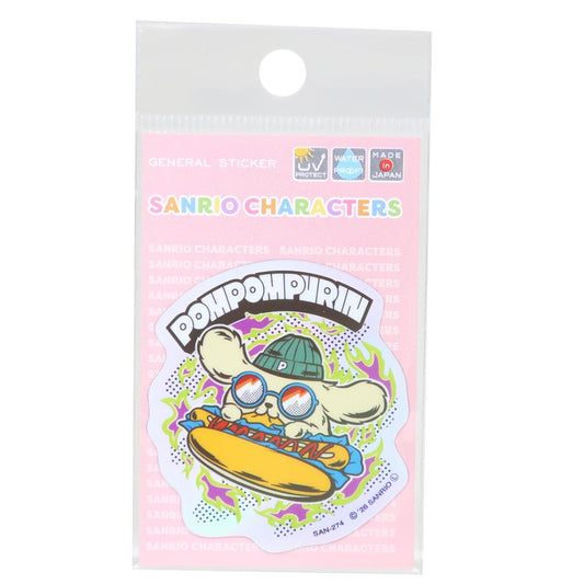ポムポムプリン ダイカットステッカー ホログラムミニステッカー ホットドッグ サンリオ ゼネラルステッカー