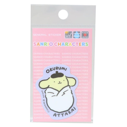 ポムポムプリン ダイカットステッカー グリッターミニステッカー OKURUMI サンリオ ゼネラルステッカー