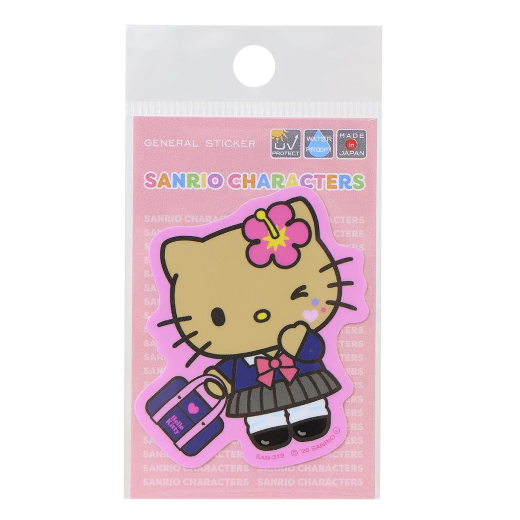 ハローキティ ダイカットシール ミニステッカー 日焼けコギャル サンリオ ゼネラルステッカー