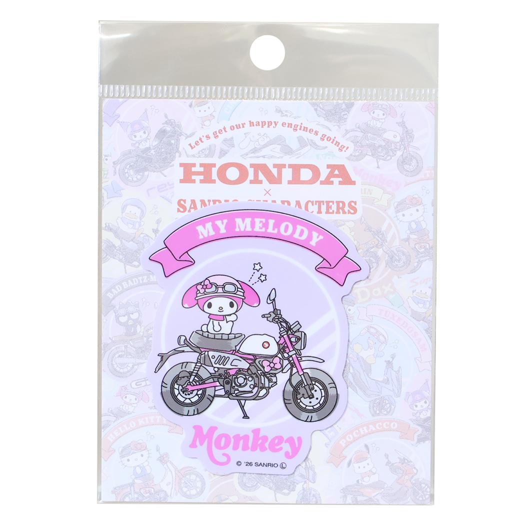 マイメロディxHONDA ビニールシール ダイカットステッカー Monkey サンリオ ゼネラルステッカー