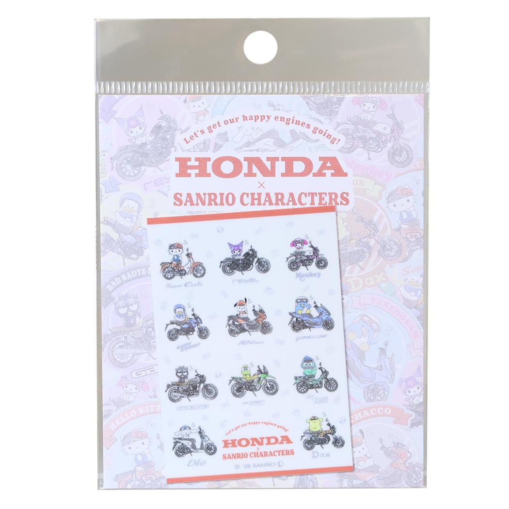 サンリオキャラクターズxHONDA ビニールシール ダイカットステッカー 集合 Sanrio ゼネラルステッカー