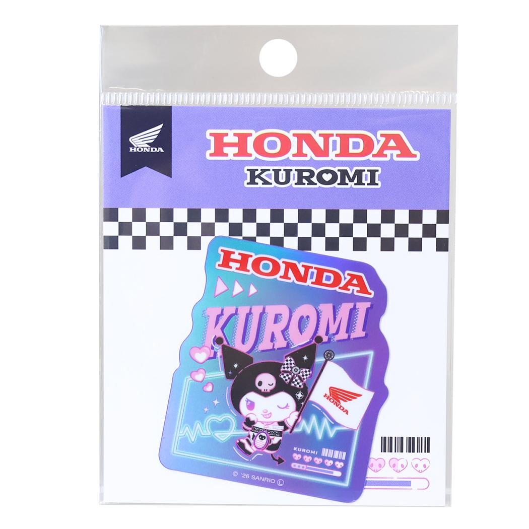 クロミxHONDA ダイカットシール ホログラムステッカー フラッグ サンリオ ゼネラルステッカー