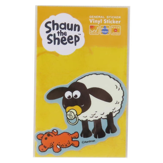 ダイカットミニステッカー ダイカットシール ひつじのショーン ティミー ぬいぐるみ ゼネラルステッカー 耐水耐光 デコステッカー メール便可