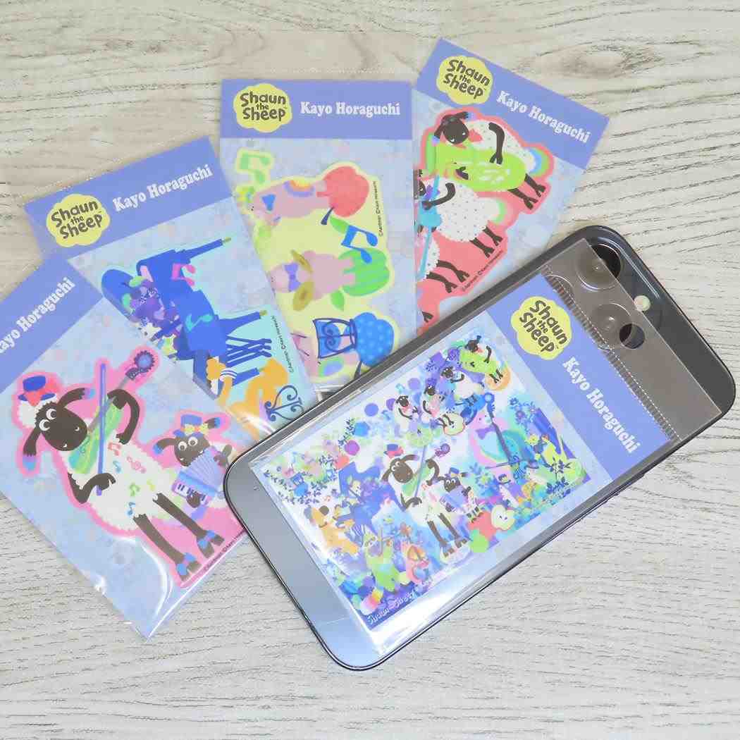 ダイカットステッカー ダイカットシール ひつじのショーンxホラグチカヨ 管楽器 ゼネラルステッカー デコシール 耐水耐光 メール便可