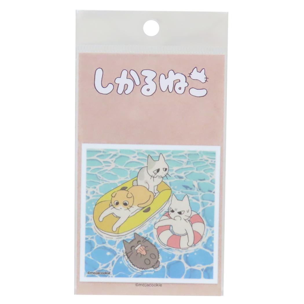 ダイカットビニールステッカー ダイカットシール しかるねこ 海日和 ゼネラルステッカー 耐水耐光 デコステッカー メール便可