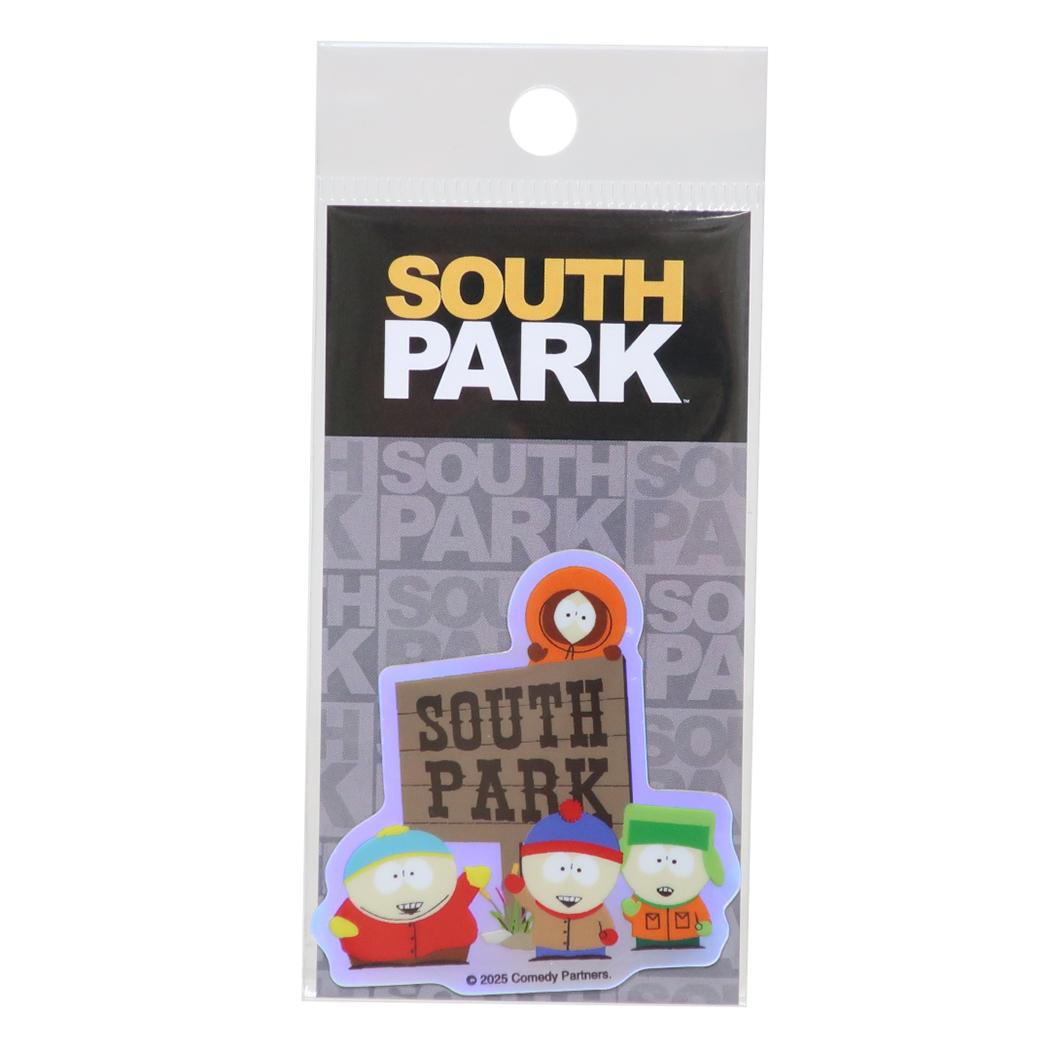 ホログラムミニステッカー ダイカットシール サウスパーク 看板 SOUTH PARK ゼネラルステッカー 耐水耐光 デコステッカー メール便可