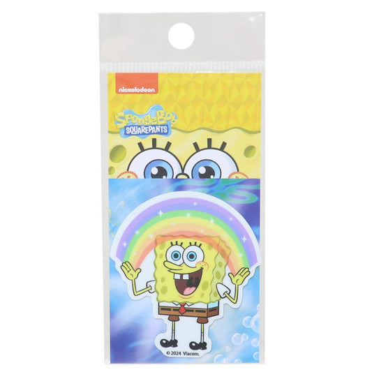 ダイカットミニステッカー ビニールシール スポンジボブ RAINBOW ゼネラルステッカー 耐水耐光 デコステッカー メール便可