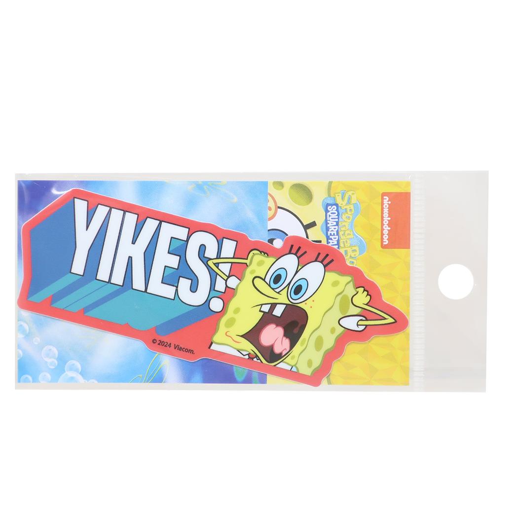 ダイカットミニステッカー ビニールシール スポンジボブ YIKES！ ゼネラルステッカー 耐水耐光 デコステッカー メール便可