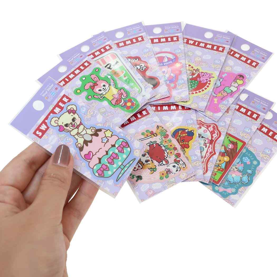 ダイカットミニステッカー ビニールシール スイマー 21 SWIMMER ゼネラルステッカー 耐水耐光 バイク 自転車 スマホ デコステッカー メール便可