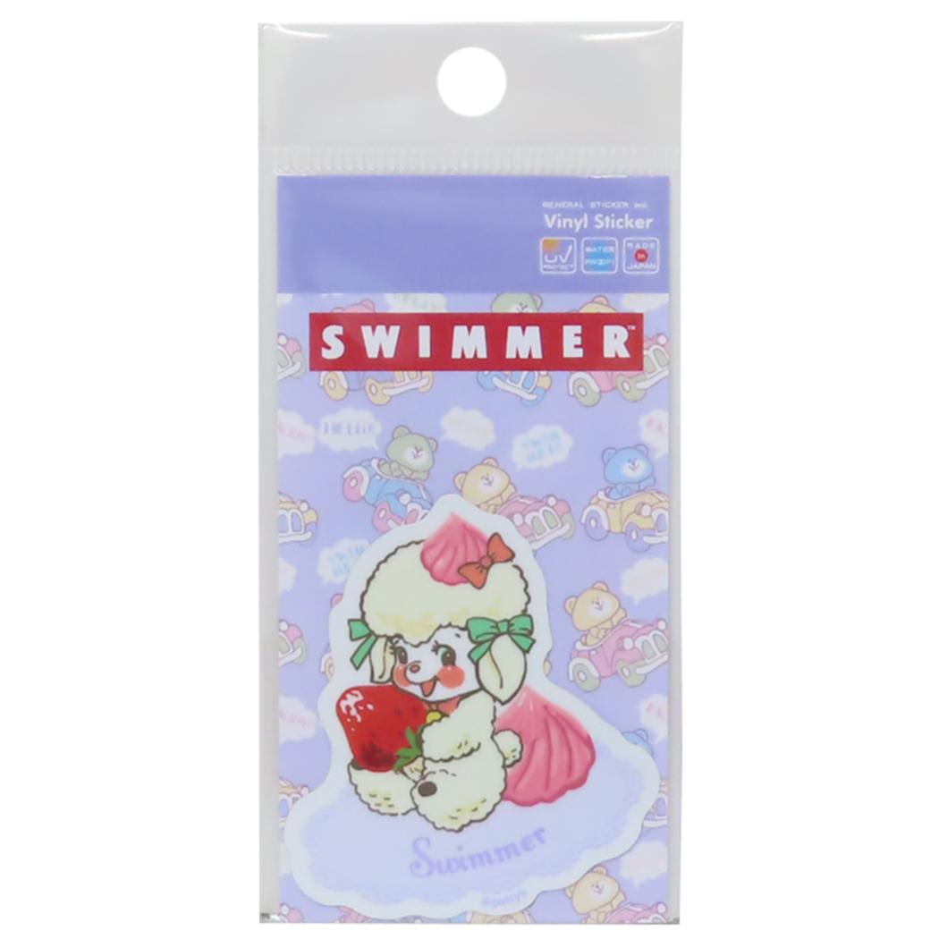 ダイカットミニステッカー ビニールシール スイマー ラッフィー スイーツ SWIMMER ゼネラルステッカー 耐水耐光 デコステッカー メール便可