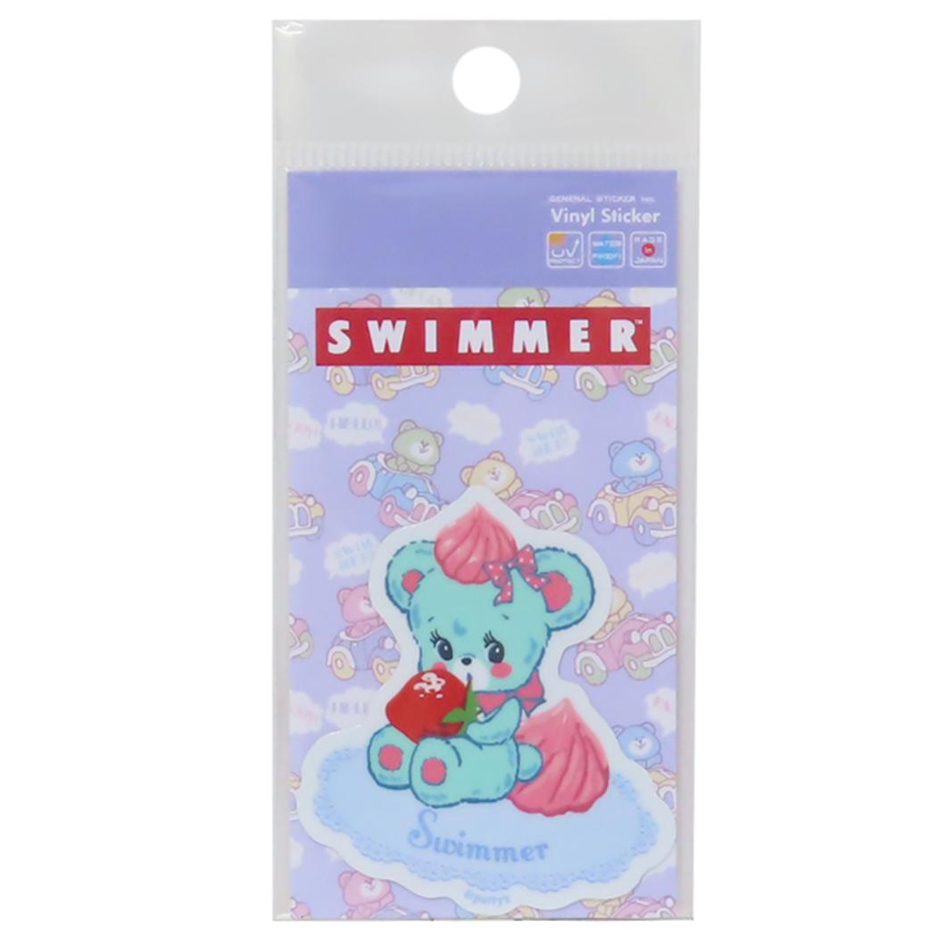 ダイカットミニステッカー ビニールシール スイマー ハグリー スイーツ SWIMMER ゼネラルステッカー 耐水耐光 デコステッカー メール便可