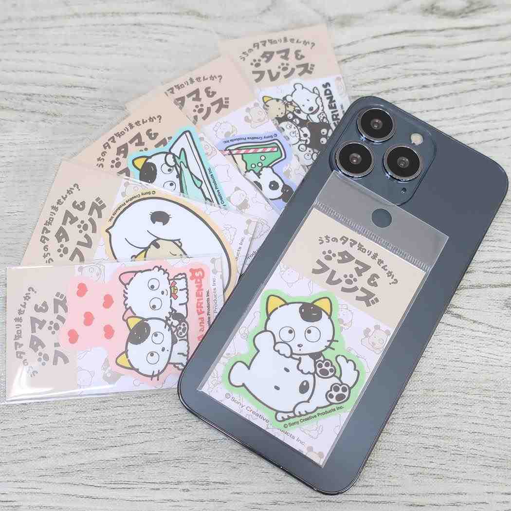 ダイカットミニステッカー ビニールシール タマ＆フレンズ タマ＆ポチ ゼネラルステッカー 耐水耐光 デコステッカー メール便可