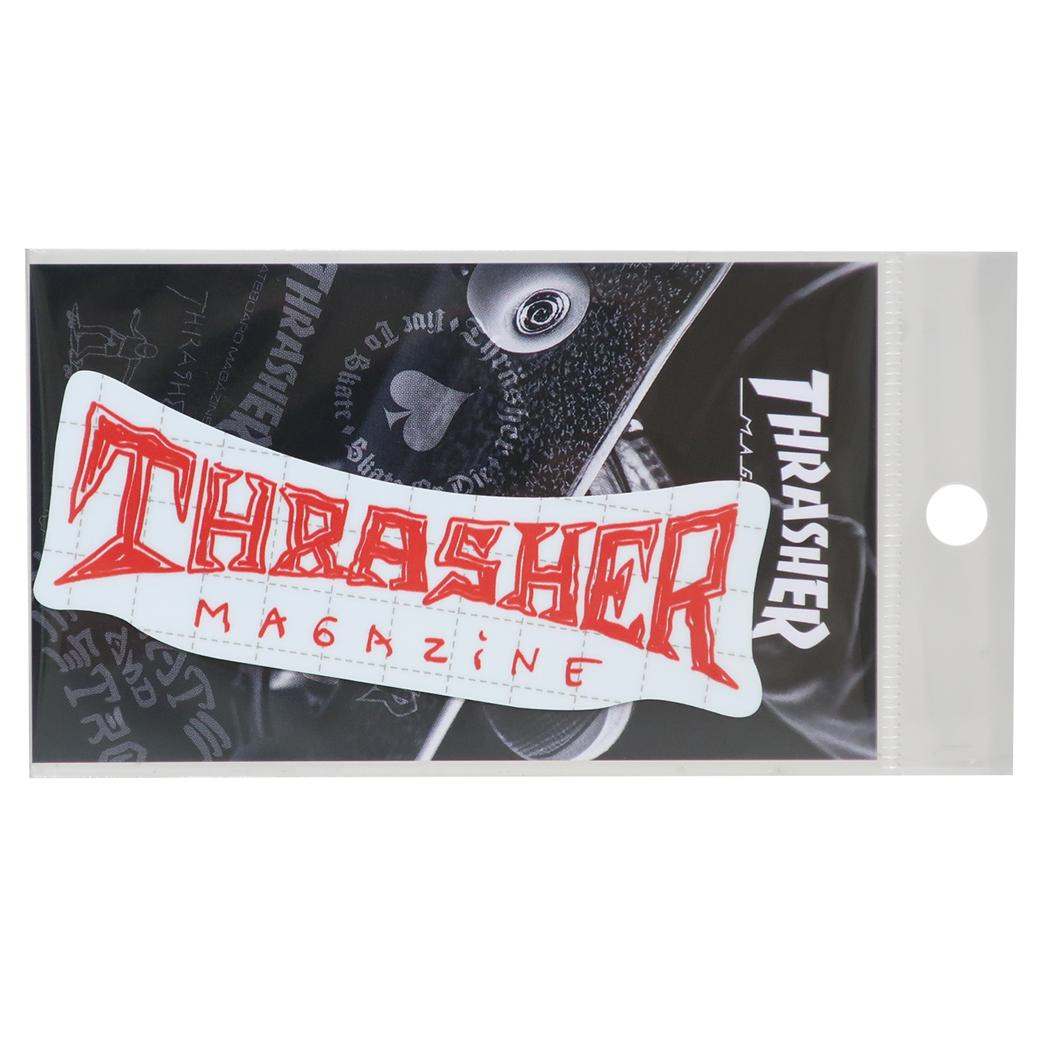 ビニールステッカー ダイカットシール THRASHER THUMBS UP LOGO スポーツブランド ゼネラルステッカー デコステッカー 耐水耐光 スラッシャー メール便可