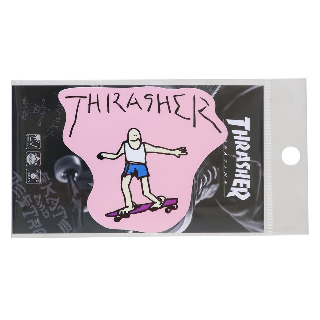 ビニールステッカー ダイカットシール THRASHER GONZ スポーツブランド ゼネラルステッカー デコステッカー 耐水耐光 スラッシャー メール便可