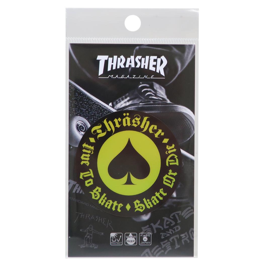 ホログラムステッカー ダイカットシール THRASHER OATH スポーツブランド ゼネラルステッカー 耐水耐光 デコステッカー スラッシャー メール便可