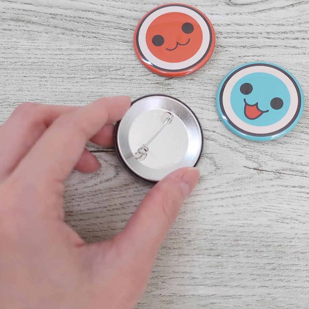 44mmカンバッジ 缶バッジ 太鼓の達人 ロゴ ゼネラルステッカー コレクション雑貨 メール便可