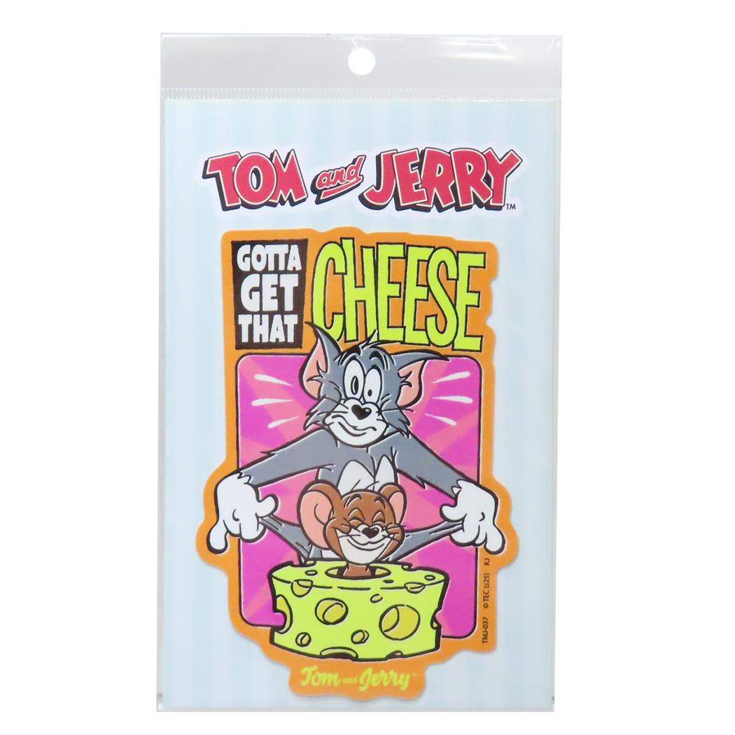 トムとジェリー ビッグシール ビッグサイズステッカー CHEESE ワーナーブラザース ゼネラルステッカー 耐水耐光 デコステッカー キャラクター グッズ メール便可 シネマコレクション