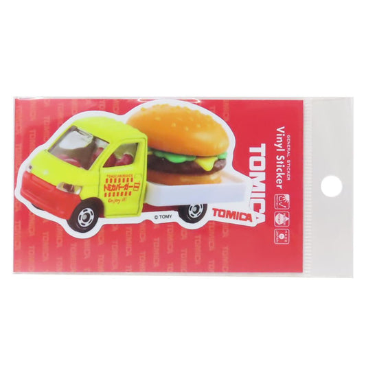 ダイカットビニールステッカー ダイカットシール トミカ トヨタ タウンエース ハンバーガーカー TOMICA ゼネラルステッカー デコシール メール便可