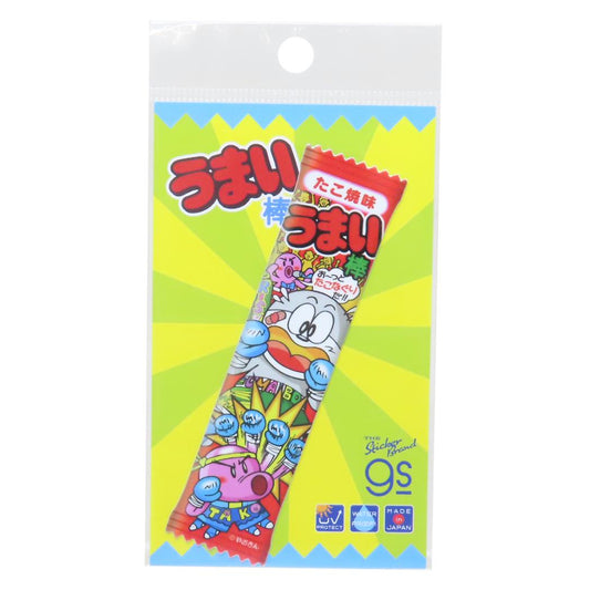 ダイカットステッカー ダイカットシール うまい棒 たこ焼味 お菓子パッケージ ゼネラルステッカー 耐水耐光 デコステッカー メール便可