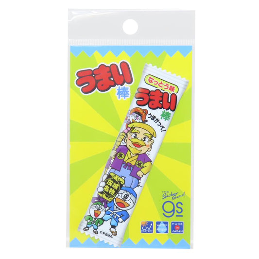 ダイカットステッカー ダイカットシール うまい棒 なっとう味 お菓子パッケージ ゼネラルステッカー 耐水耐光 デコステッカー メール便可