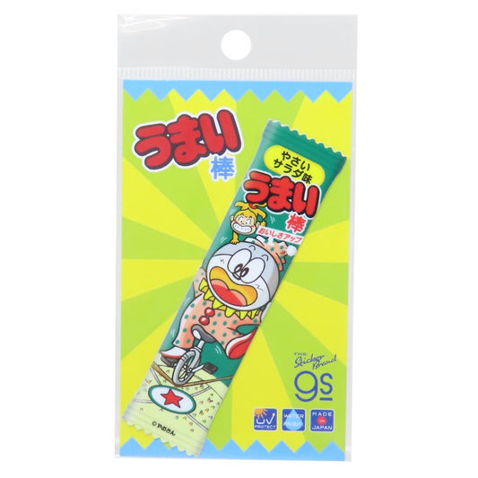 ダイカットステッカー ダイカットシール うまい棒 やさいサラダ味 お菓子パッケージ ゼネラルステッカー 耐水耐光 デコステッカー メール便可