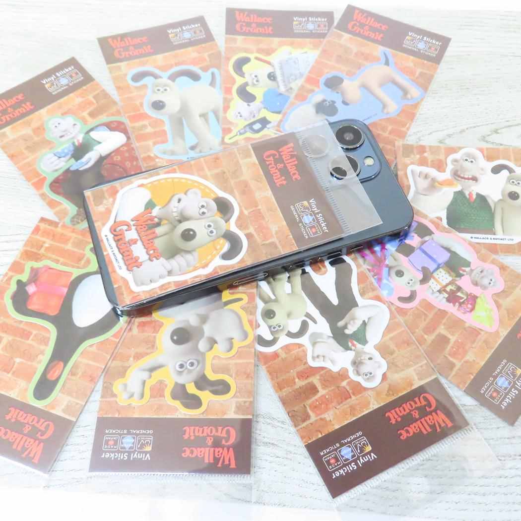 ビニールステッカー ダイカットシール ウォレスとグルミット DIY ゼネラルステッカー デコステッカー 耐水耐光 メール便可
