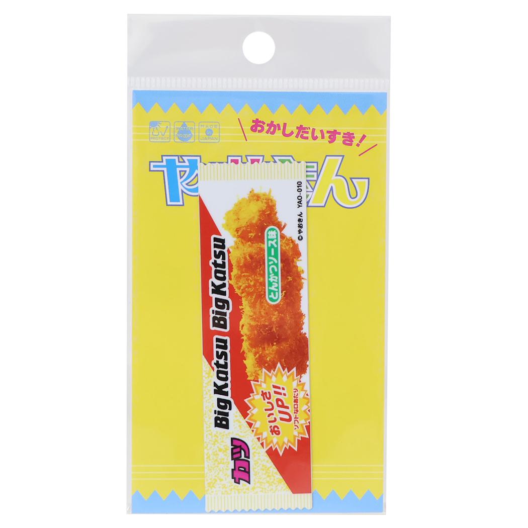 やおきん ビニールシール ダイカットステッカー ビッグカツ 駄菓子シリーズ ゼネラルステッカー