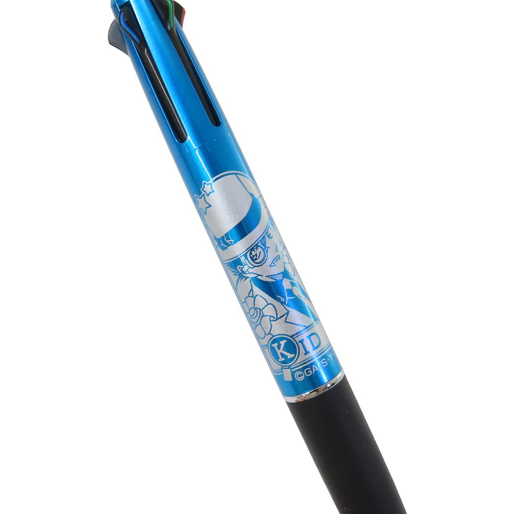 ジェットストリーム4＆1 多機能ペン ボール径0.7mm 芯径0.5mm シャープペン＆黒赤青緑4色ボールペン 名探偵コナン 怪盗キッド 少年サンデー ヒサゴ 新学期準備文具 三菱鉛筆 リフィル交換可能 アニメメール便可