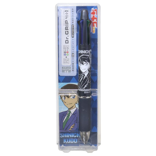 Dr.Grip4+1ドクターグリップ 多機能ボールペン 名探偵コナン 工藤新一 少年サンデー ヒサゴ 新学期準備 筆記用具 アニメメール便可