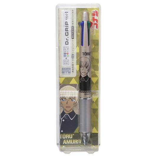Dr.Grip4+1ドクターグリップ 多機能ボールペン 名探偵コナン 安室 透 少年サンデー ヒサゴ 新学期準備 筆記用具 アニメメール便可