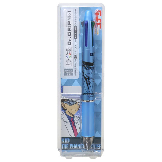Dr.Grip4+1ドクターグリップ 多機能ボールペン 名探偵コナン 怪盗キッド 少年サンデー ヒサゴ 新学期準備 筆記用具 アニメメール便可