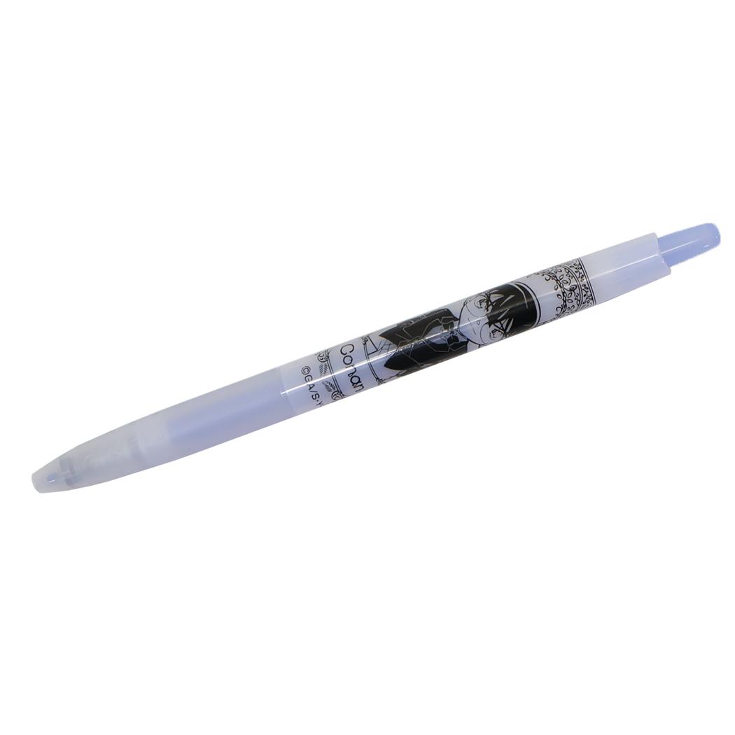 名探偵コナン ボールペン ジュース くすみカラー 0.5mm 江戸川コナン ブルー 少年サンデー ヒサゴ 事務用品 筆記用具 日本製 アニメキャラクター グッズ メール便可 シネマコレクション