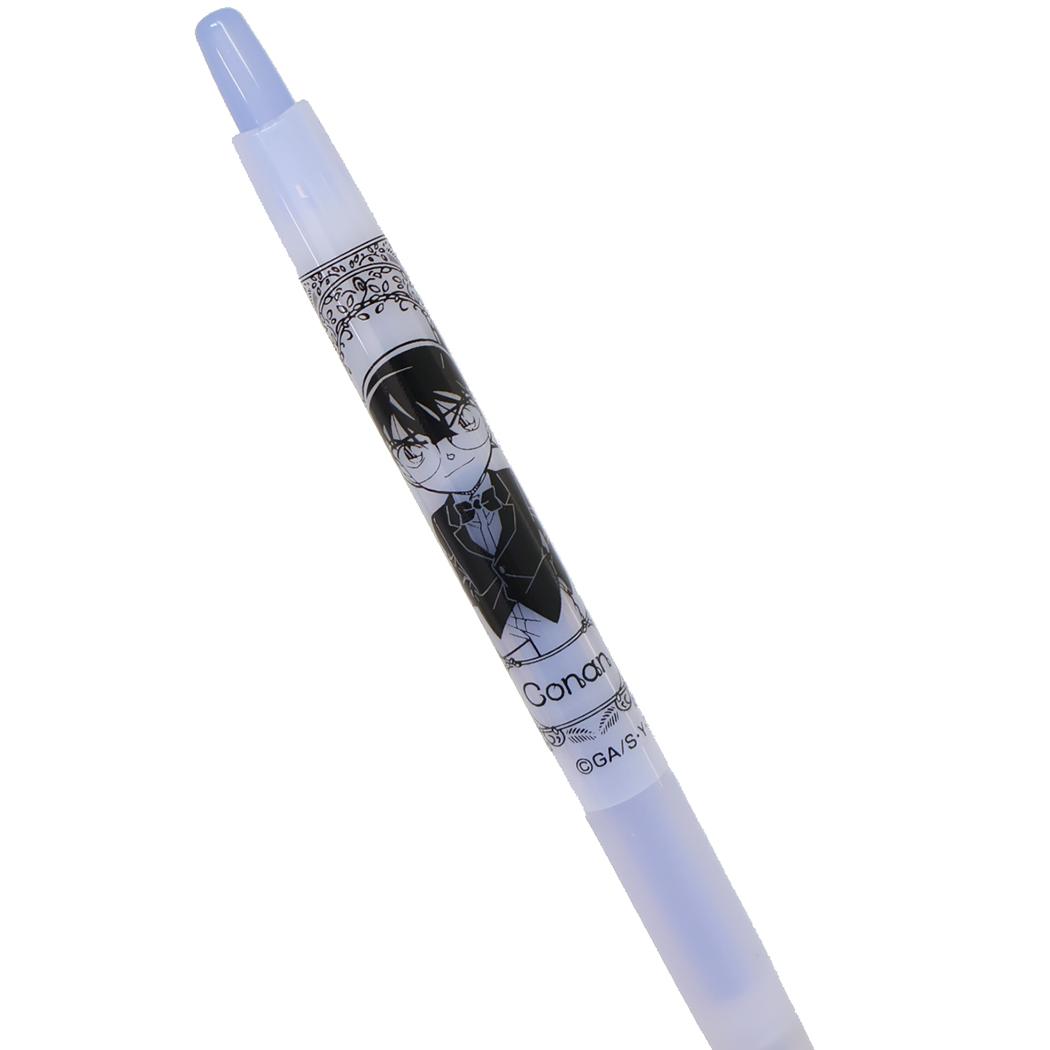 ジュース くすみカラー 0.5mm ボールペン 名探偵コナン 江戸川コナン ブルー 少年サンデー ヒサゴ 事務用品 筆記用具 日本製 アニメメール便可