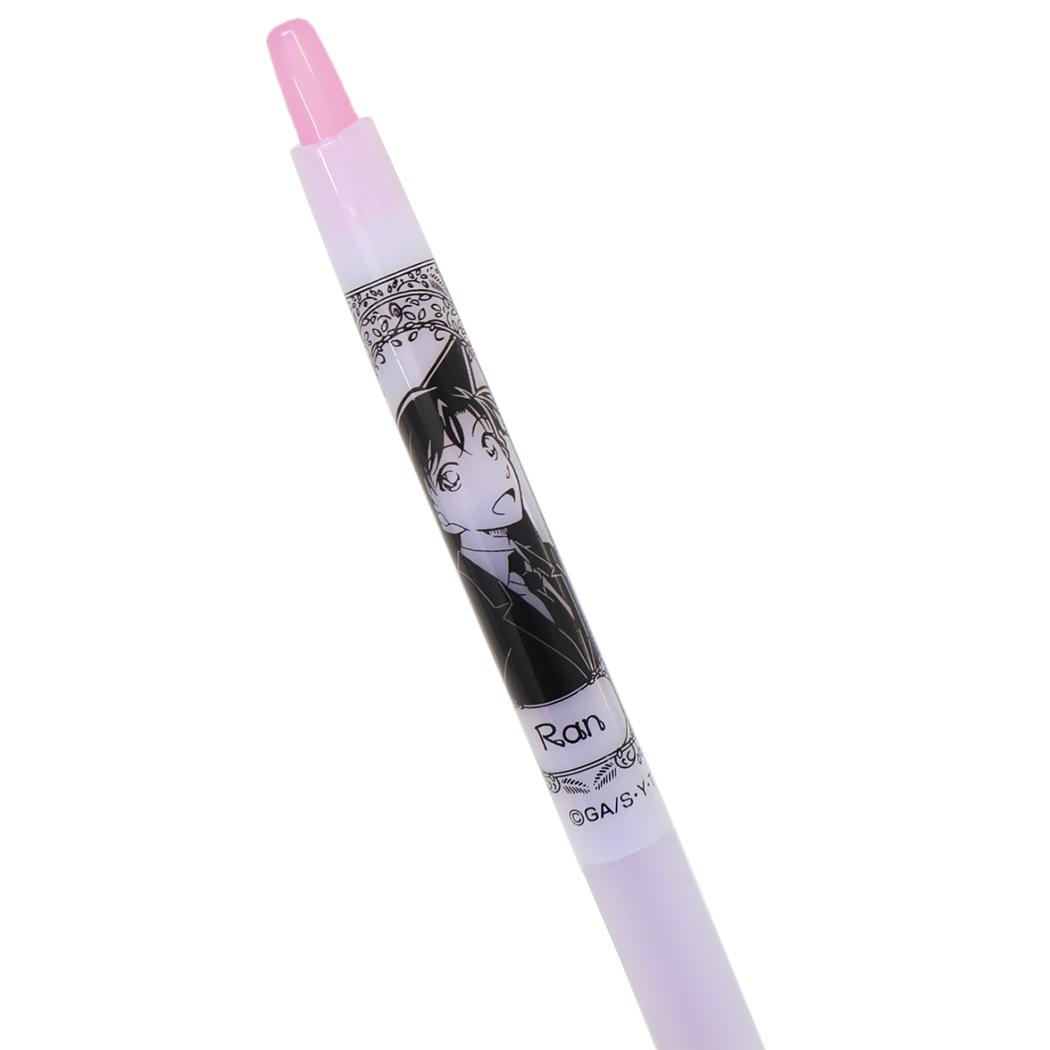 ジュース くすみカラー 0.5mm ボールペン 名探偵コナン 毛利 蘭 ピンク 少年サンデー ヒサゴ 事務用品 筆記用具 日本製 アニメメール便可