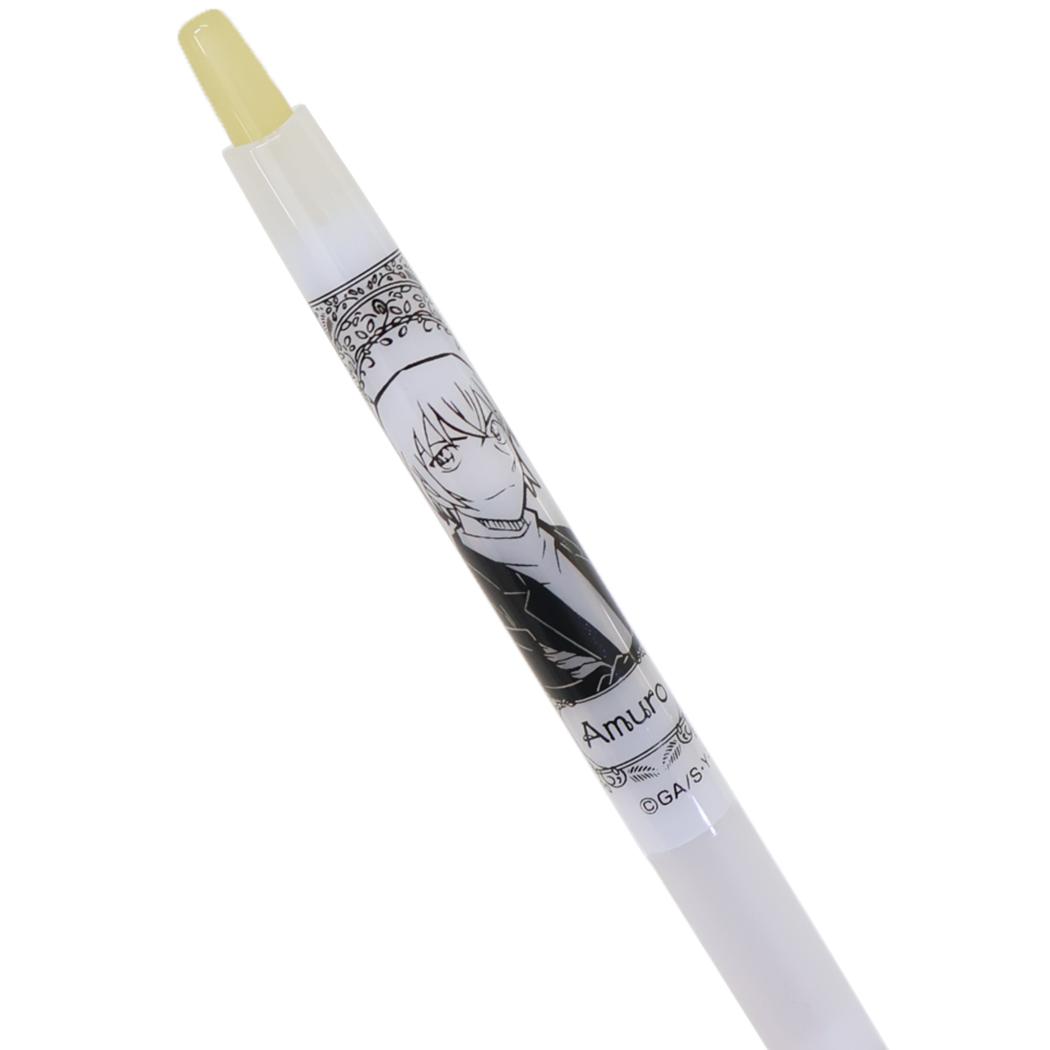 ジュース くすみカラー 0.5mm ボールペン 名探偵コナン 安室 透 イエロー 少年サンデー ヒサゴ 事務用品 筆記用具 日本製 アニメメール便可
